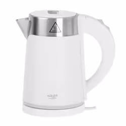 Adler AD 1372W electric kettle 0.6 L 800 W Metallic, White