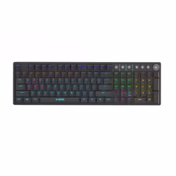 iBox AURORA K-6, Wireless, RF Wireless + Bluetooth, Mechanical, QWERTY, RGB LED, Black