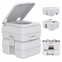 SEAFLO Portable Toilet for RV, Boat, and Camping (5.3 Gallon)