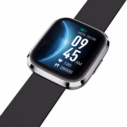 Garett Electronics GRC Style Smartwatch Touchscreen Silver strap silicone Black - Additional view 4