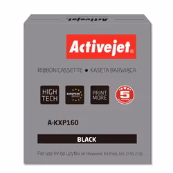 Activejet A-KXP160 Ink ribbon (replacement for Panasonic KXP160; Supreme; 3.000.000 characters; black), Panasonic KXP: 160, 2 ...