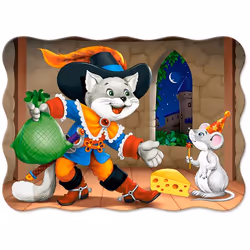 Castorland Cat in Boots 30 pcs Contour puzzle 30 pc(s) Cartoons
