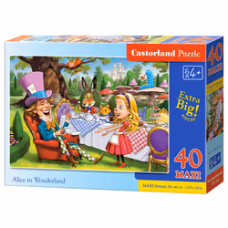 Castorland Alice in Wonderland 40 MAXI pcs, 40 pc(s), Cartoons, 4 yr(s)