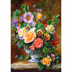 Castorland Flowers in a Vase, 500 pc(s), Flora, 9 yr(s)