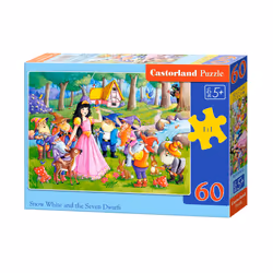 Castorland Snow White and the 7 Dwarfs 60 pcs, 60 pc(s), Cartoons, 5 yr(s)