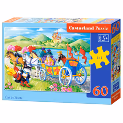 Castorland Cat in Boots 60 pcs, 60 pc(s), Cartoons, 5 yr(s)