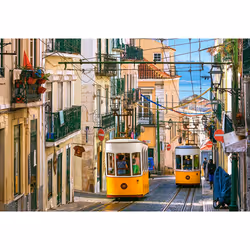 Castorland Lisbon Trams, Portugal, 1000 pc(s), City, 9 yr(s)
