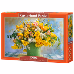 Castorland Spring Flowers in Green Vase 1000 pcs, 1000 pc(s), Art, 9 yr(s)