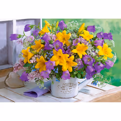 Castorland Bouquet of Lilies and Bellflowers 1000 pcs Jigsaw puzzle 1000 pc(s) Flora