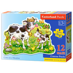 Castorland Cows on a Meadow 12 Maxi pcs Contour puzzle 12 pc(s) Cartoons