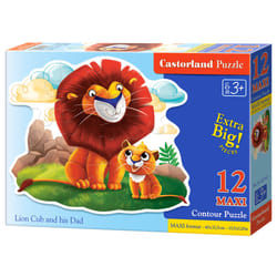 Castorland Lion Cub and his Dad 12 Maxi pcs Contour puzzle 12 pc(s) Cartoons