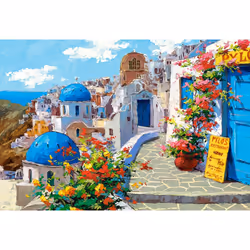 Castorland Spring in Santorini 2000 pcs Jigsaw puzzle 2000 pc(s) Art