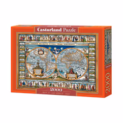 Castorland Map of the world, 1639 Jigsaw puzzle 2000 pc(s) Maps