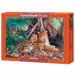 Castorland Jaguars in the jungle (limited distribution!) 3000 pcs, 3000 pc(s), Fauna, 9 yr(s)