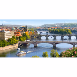Castorland Vltava Bridges in Prague 4000 pcs Jigsaw puzzle 4000 pc(s) City