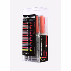 karin BrushmarkerPRO Burgundy, Lilac, Magenta, Orange, Pink, Red, Violet, Yellow 12 pc(s)
