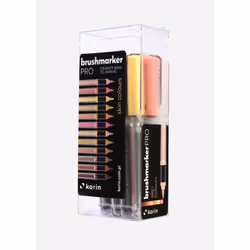 karin BrushmarkerPRO Brown, Ochre, Orange, Peach, Pink, Rose, Sepia, Yellow 12 pc(s)