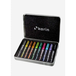 karin DécoBrush Metallic Black, Blue, Copper, Gold, Pink, Red, Silver, Violet 10 pc(s)