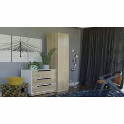 Topeshop SD-50 SON KPL bedroom wardrobe/closet 5 shelves 1 door(s) Oak - Additional view 6