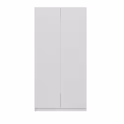 Topeshop SD-90 BIEL KPL, White, Wardrobe, 7 shelves, 2 door(s), White