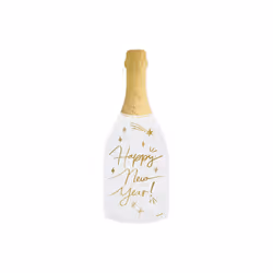 PartyDeco SPK22, Gold, White, Paper, Image, 70 mm, 190 mm, 20 pc(s)