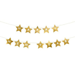 PartyDeco Happy New Year Garland
