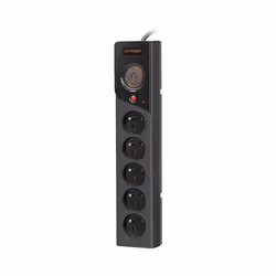 Armac Z5, 5 AC outlet(s), 250 V, 10 A, Black, 5 m