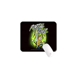 Original And Officially Licensed By Rick and Morty Mouse Pad for PC, Pattern Rick and Morty 006 Black, Computer Mouse Mat, Non-Slip, 220 mm x 180 mm