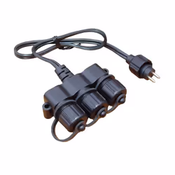 Star Trading 6006011 power extension Indoor Black