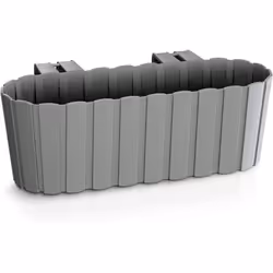 Window Box Hook Flower Pot Planter 4 Colours Rustic Slat Farm House Design UK - Brown
