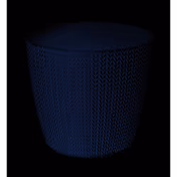 Wheaty Mini Plastic Flower Plant Planter Herb Pots - 130mm, Cream