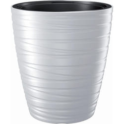 Prosperplast Maze 32L Plastic Plant Pot (L) x 37.5 (W) x 41.9 (H) cm, White