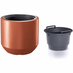 Prosperplast Flower Pot HEOS 36L, with Tank, Dimensions (mm) 390x390x350, Color Copper