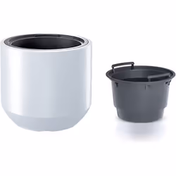 Prosperplast Flower Pot HEOS 36L, with Tank, Dimensions (mm) 390x390x350, Color White