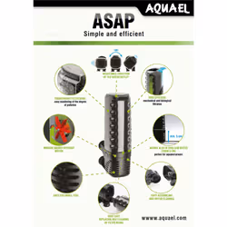 Aquael Internal Aquarium Filter ASAP 300 (100 litre)