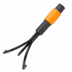 QuikFit Grubber, Tool Head, Length: 33 cm, Width: 9 cm, Carbon steel Tines, Black/Orange, 1000685