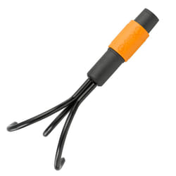 QuikFit Grubber, Tool Head, Length: 33 cm, Width: 9 cm, Carbon steel Tines, Black/Orange, 1000685
