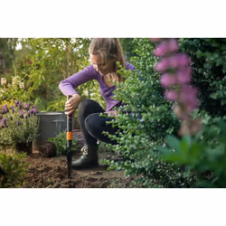 Fiskars QuikFit Weed Extractor, Narrow Head, Width: 3.5 cm, Steel Head, Black/Orange, 1000731