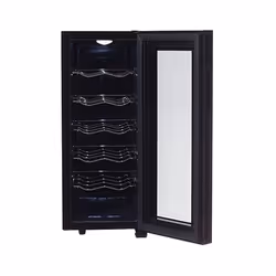 Adler AD 8083 wine cooler Thermoelectric wine cooler Freestanding Black 12 bottle(s)