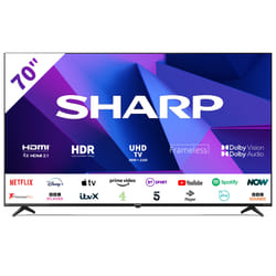 Sharp 70FN2KA TV 177.8 cm (70") 4K Ultra HD Smart TV Wi-Fi Black