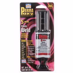 Epoxy Adhesive; PERMATEX; Tube hardening, Solvent resistant black 25