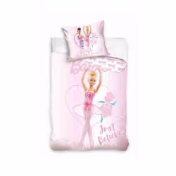 Barbie Ballerina Single Duvet Cover and Pillowcase Set - European Size