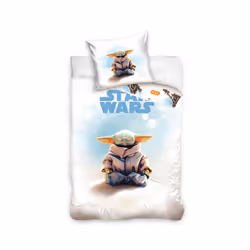 Star Wars Baby Yoda Grogu Single Duvet Cover and Pillowcase Set - European Size