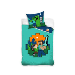 Minecraft Ready to Survive Single Duvet Cover and Pillowcase Set - European Size