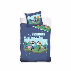 Minecraft Block Single Duvet Cover and Pillowcase Set - European Size