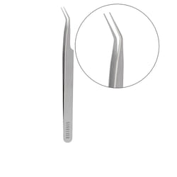 Curved eyelash tweezers 1 u