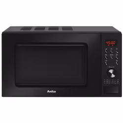 Amica AMGF20E1GB, Countertop, Grill microwave, 20 L, 700 W, Built-in display, Buttons, Rotary