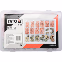 Yato YT-06864 shim/spacer/washer 534 pc(s) Washer set Copper