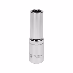 Yato YT-12933, Single item, Socket adaptor, Chrome vanadium steel, 1/2", Satin, 77 mm
