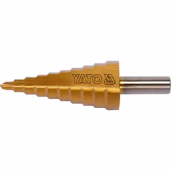 Yato YT-44741, Drill, Step drill bit, 75 mm, Plastic, Stainless steel, Steel, 5.2 cm, Cylindrical shank